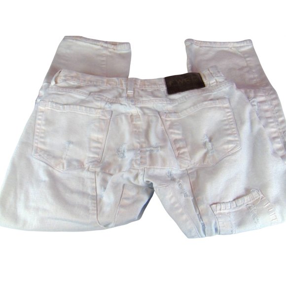 FWRD Distressed Jeans  Size 36x32  White   Denim Excellent condition - Picture 1 of 8